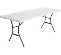 Table de camping longue et pliante Tyrell 182x76x74cm Blanc