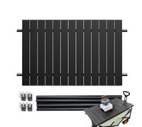 Table de camping pliable - 75x55cm | Panier de courses en plein air Fixation sur le dessus de table Panneau métallique pour Camping | Couverture utilitaire Portable Hayon arrière Grill