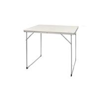 AKTIVE Camping - Table Pliante en Aluminium et Bois. Table de Camping, Plage ou Jardin Légère et Portable, Blanc