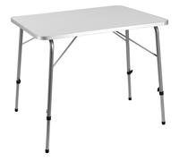 Deuba 101446 table de camping Argent, Blanc