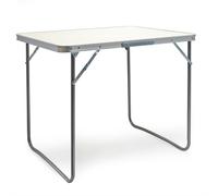Table De Camping Pliante Aluminium Jardin Balcon Randonnée Rabattable 80 Cm Blanc Helloshop26 16_0000541 Multicolore