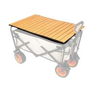 Table de camping pliante avec plateau en alliage d'aluminium, housse de chariot portable, idéale pour le camping, les activités de plein air, noir, 90 x 55 cm