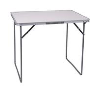 Table de camping pliante compacte Jesper - Gris clair - 80 x 69 x 60 cm - Plateau MDF