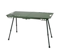 Table de Camping Pliante, en d'aluminium, Portable et réglable en Hauteur | Table de Camping Pliante pour Pique-Nique, randonnée, Voyage, Barbecue, Plage, Voyage, extérieur, intérieur, Jardin