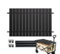 Table de camping pliante - Planche de chariot de jardin en métal de 89,9 cm, support portable | Fixation pour pique-nique, camping, jardin, voyage, voiture, accessoire en aluminium léger et robuste