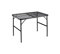 Table de camping pliante portable avec sac de transport, hauteur réglable, grille métallique, surface 90 x 60 cm, idéale pour les pique-niques en plein air et les barbecues