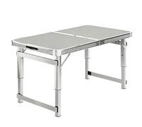 Table de camping pliante portable, table de préparation robuste, bleu et noir, établi de pique-nique, salle à manger, tables utilitaires pliables en deux pour camping, fête, cuisine(Gray,80cm/2.6ft)