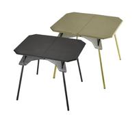 Table de camping pliante, support de barbecue léger, pieds amovibles, cadre en aluminium, hauteur réglable, bureau de pique-nique idéal pour extérieur, terrasse, barbecue, 48,9 x 37,6 x 40,94 cm