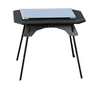 Table De Camping Pliante - Table De Grill De Camping Pliant, De en Plein Air | Petit Support De Voyage Pliable, Bureau De Pique-Nique Léger avec des Jambes Amovibles, Réglable en H
