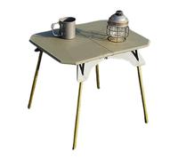 Table de camping pliante - Table de pique-nique pliable compacte avec hauteur réglable - Support de barbecue léger et portable avec pieds amovibles - Bureau de camping robuste pour cuisinier de tente