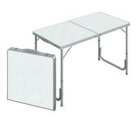 Table de camping reception pliante portable pique-nique buffet en aluminium Blanc G