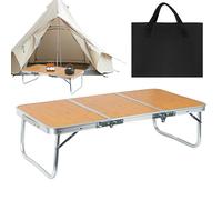 Table De Camping,Table Pliante pour Pique-Nique - Stable Compacte Légère Portable pour Voyage Plage BBQ Auto Patio Camping-Car Activités Extérieures