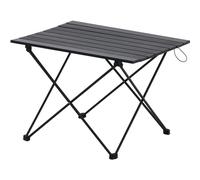Table de camping Wanderlust noire Structure en aluminium ultra légère
