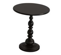 Table de Canapé Petite Table D'appoint Ronde Robuste, Petits Meubles, Table Basse Moderne, Table D'appoint pour Hôtel, Dortoir, Cabine, Salon, Noir Grand