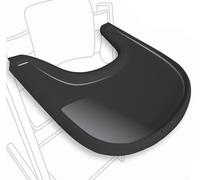 Table de chaise haute compatible avec la chaise Stokke Tripp Trapp Trapp avec surface d'aspiration puissante et lisse, design ergonomique incurvé, noir brillant, sans BPA, facile à assembler
