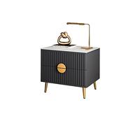 Table de chambre à coucher moderne et minimaliste - Meubles de chambre à coucher - Table de chevet de luxe haut de gamme - Petite armoire de rangement multifonctionnelle