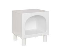 Atmosphera - Table de chevet 1 niche en bois TARA - Blanc - TARA Blanc G
