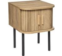 Table de chevet ""Colva"" effet chêne H53cm - Atmosphera createur d'interieur