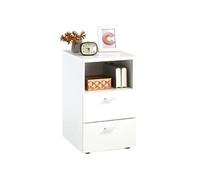 FMD furniture 652-001E Console de Nuit en Panneaux de Particules mélaminés Blanc 35 x 61,5 x 40 cm