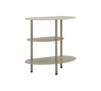 Table de Chevet 3 Niveaux "Saturno" 49cm Taupe