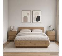 Table de chevet Bois d'ingénierie nuit Rangement Mobilier chambre vidaXL vidaXL