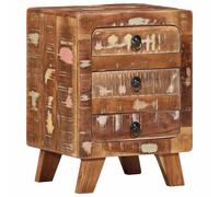 Table de chevet 37x32x50 cm bois massif de récupération vidaXL