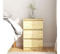 Table de chevet 40x29,5x64 cm Bois de pin solide Brun G