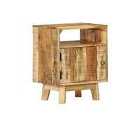 Table de chevet 40x30x50 cm Bois de manguier brut