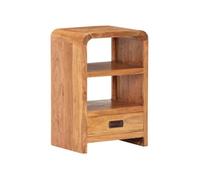 Table de chevet 40x30x60 cm Bois acacia massif et finition miel