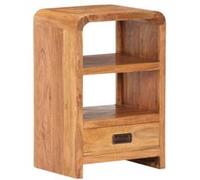 vidaXL Table de chevet 40x30x60 cm en acacia massif finition miel