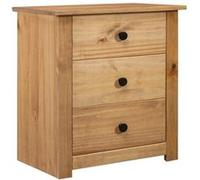 vidaXL Table de chevet Gamme Panama en pin 46x40x57 cm Assortiment