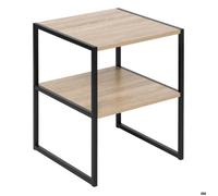 Table de chevet ""Aliaj"" 2 étagères effet bois - 5 five simply smart