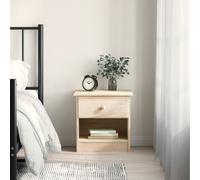 Table de chevet ALTA blanc 41x35x41 cm bois de pin massif vidaXL