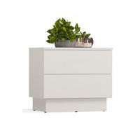 Table de chevet AMBER 2S à 2 tiroirs pour chambre à coucher, beige cachemire