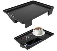 Table de Chevet Amovible Étagère de Lit Superposé 32 x 23cm Table de Chevet Clipsable avec Gestion des Câbles Étagère de Chevet pour Lit pour Rangement de Téléphone Tablette Livres Tasse (Noir)