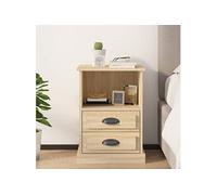 Table de Chevet Armoire de Nuit Chambre Chêne Sonoma Bois d'Ingénierie vidaXL