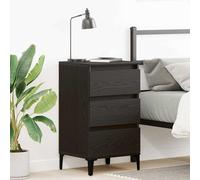 Table de Chevet Armoire de Nuit Chambre Gris Béton Bois d'Ingénierie vidaXL