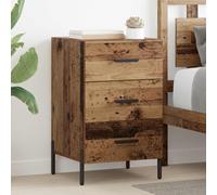 Vidaxl Cabinet De Chevet Chêne Noir 40 X 40 X 66 Cm Bois D'ingénierie
