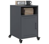 vidaXL Tables de chevet 2 pièces anthracite 36x39x59 cm acier - 846721