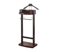 Table de chevet autoportante en bois pour adultes, cintre pour chambre à coucher, bureau, hôtel, design marron élégant pour décoration d'intérieur