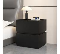 Table de chevet avec 2 tiroirs, petite commode pour rangement de chambre à coucher, mobilier de chevet avec bacs en tissu pour chambre à coucher, placard, entrée, dortoir universitaire