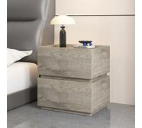 Table de chevet avec 2 tiroirs, petite commode pour rangement de chambre à coucher, mobilier de chevet avec bacs en tissu pour chambre à coucher, placard, entrée, dortoir universitaire