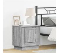 Tables De Chevet Vidaxl Gris Sonoma Bois D'ingénierie 44 X 34,5 X 45 Cm Gris