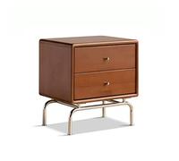 Table de Chevet avec Rangement Maison rétro Table de Chevet Double tiroir Armoire Rangement Simple carré casier Salon canapé côté