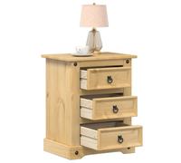Table de chevet avec tiroir Corona Pin massif Mobilier moderne élégante vidaXL v