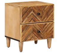 Table de chevet avec tiroir Marron Bois de mangue massif nuit chambre vidaXL vid