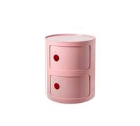 Table de chevet avec tiroirs et porte coulissante - Table de chevet moderne en plastique pour chambre à coucher