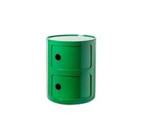 Table de chevet avec tiroirs et porte coulissante - Table de chevet moderne en plastique pour chambre à coucher