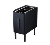 Table de chevet avec tiroirs, station de charge sans fil, lumières LED, table de nuit moderne pour petites chambres, design fonctionnel