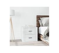 Table de Chevet Gris Béton 50x39x47 cm Table de Nuit Armoire de Lit vidaXL